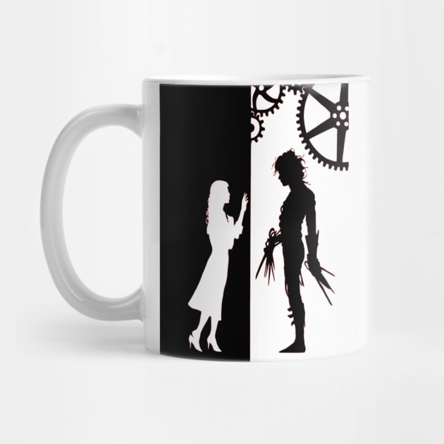 Edward Scissorhands and Kim Boggs by OtakuPapercraft